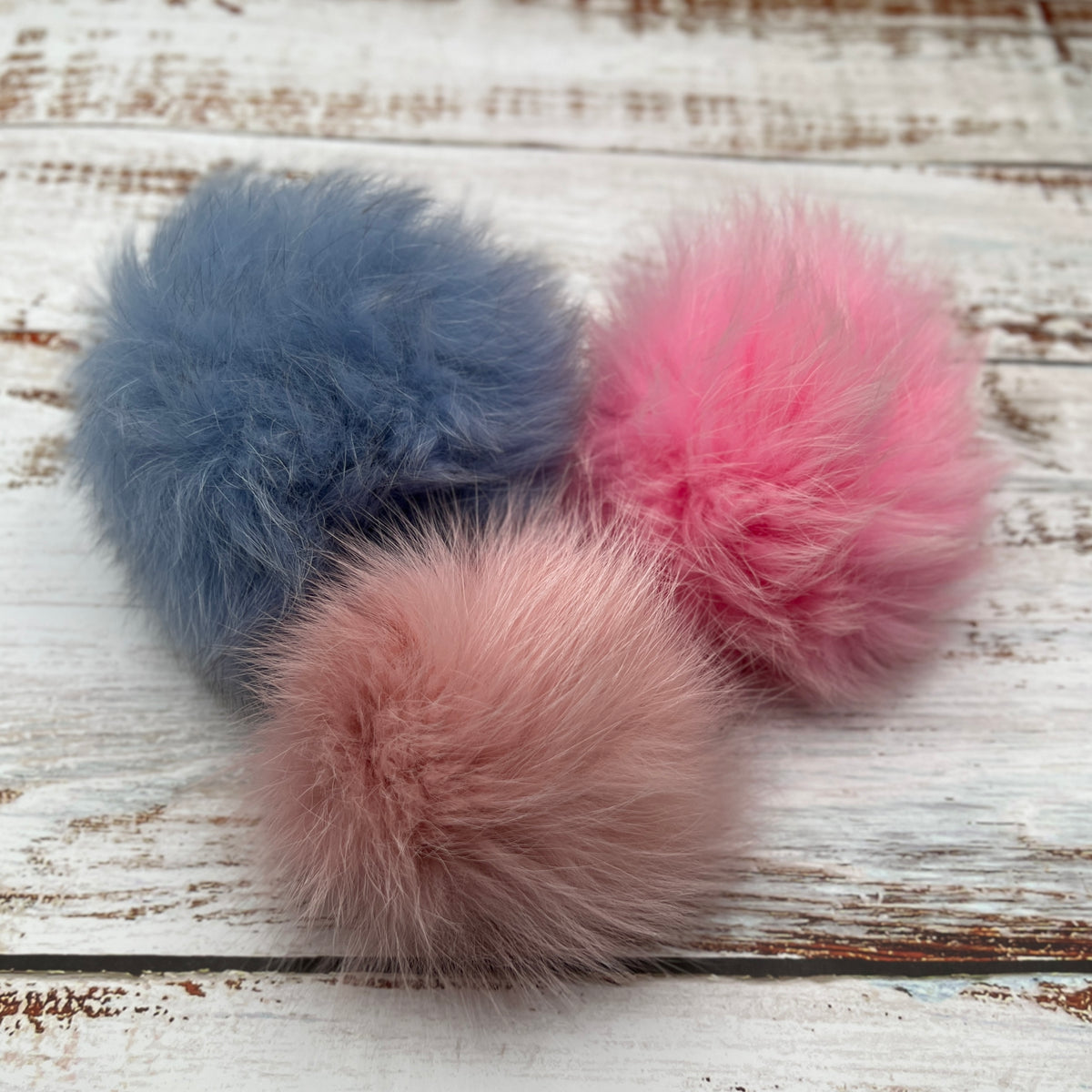 Pompon En Fourrure Coloré 15 Cm - Neuf, Multi Couleurs - Accessoire Fait Main