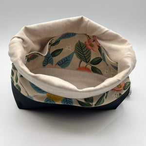 Sac à projet moyen / Medium project bag – ZIP - Citrus Grove - naturel
