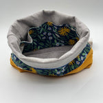 Load image into Gallery viewer, Sac à projet moyen / Medium project bag – ZIP - Daisy Fields - marine
