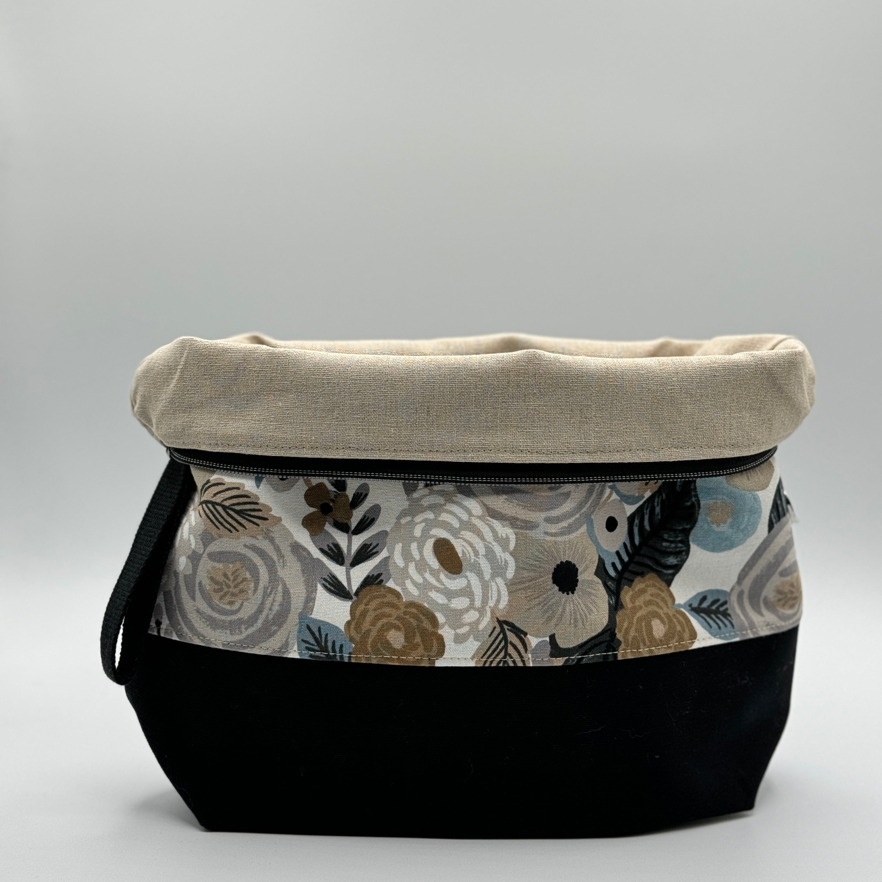 Sac à projet moyen / Medium project bag – ZIP - Garden Party - Juliet Rose - Lin
