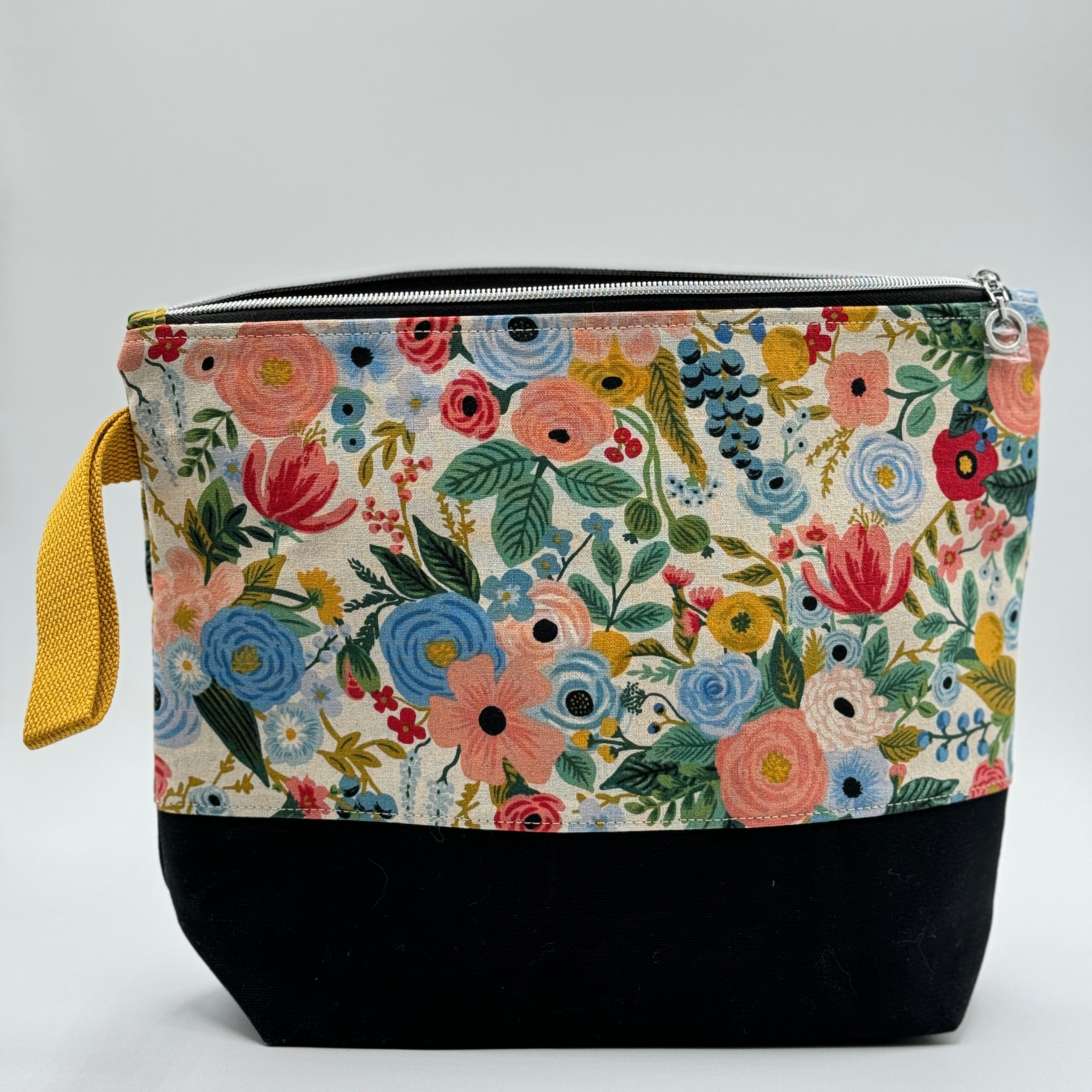 Sac à projet moyen / Medium project bag – ZIP - Wildwood Garden Party - bleu