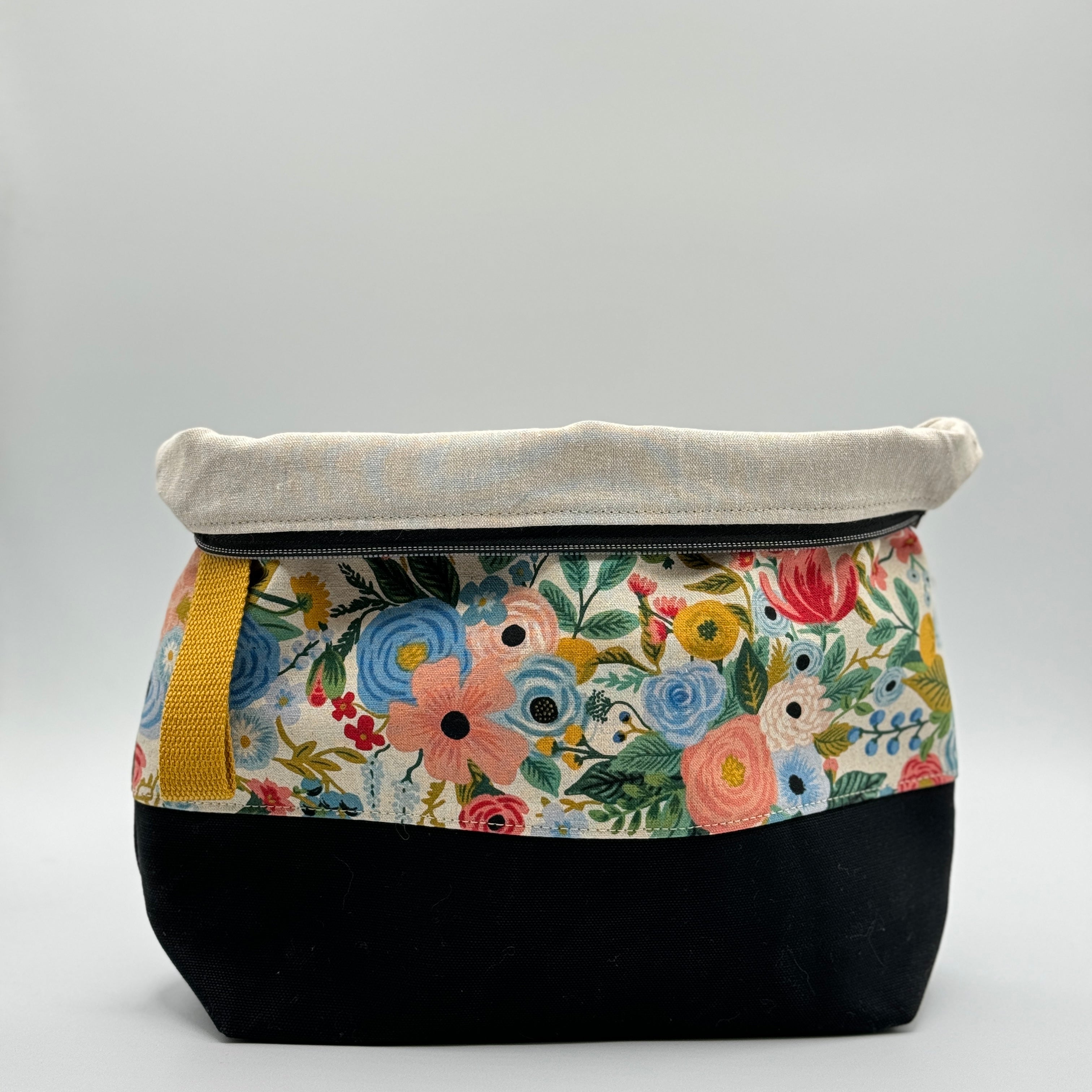 Sac à projet moyen / Medium project bag – ZIP - Wildwood Garden Party - bleu