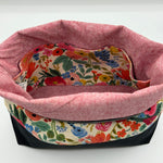 Charger l&#39;image dans la galerie, Sac à projet moyen / Medium project bag – ZIP - Wildwood Garden Party - rose
