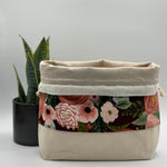 Load image into Gallery viewer, Sac à projet moyen / Medium project bag – Garden Party - Juliet Rose - Bourgogne
