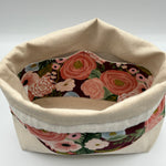 Load image into Gallery viewer, Sac à projet moyen / Medium project bag – Garden Party - Juliet Rose - Bourgogne
