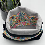 Load image into Gallery viewer, Petit sac à projet / Small project bag – English Garden - Meadow, crème

