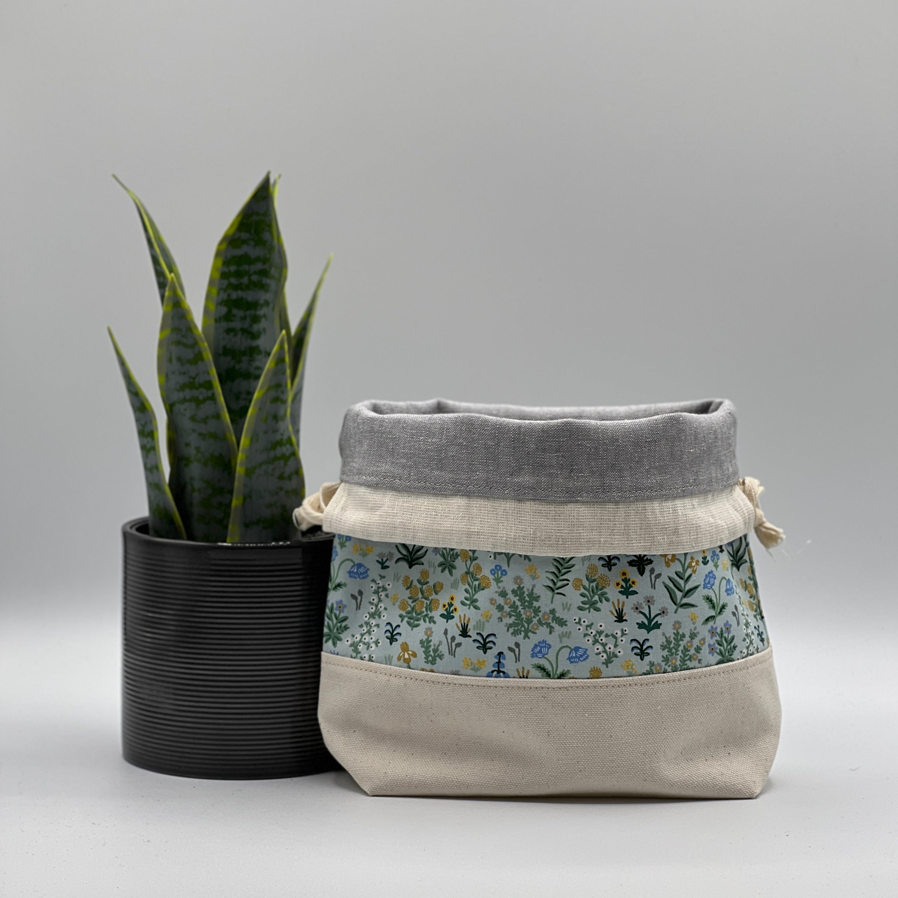 Petit sac à projet / Small project bag - Camont - Menagerie Garden - Menthe