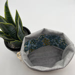 Load image into Gallery viewer, Petit sac à projet / Small project bag - Camont - Wildwood Garden - Bleu
