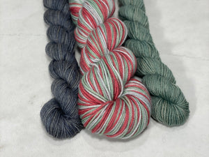 Merino Steel Sock Set - Marinière - Feuillage hivernal