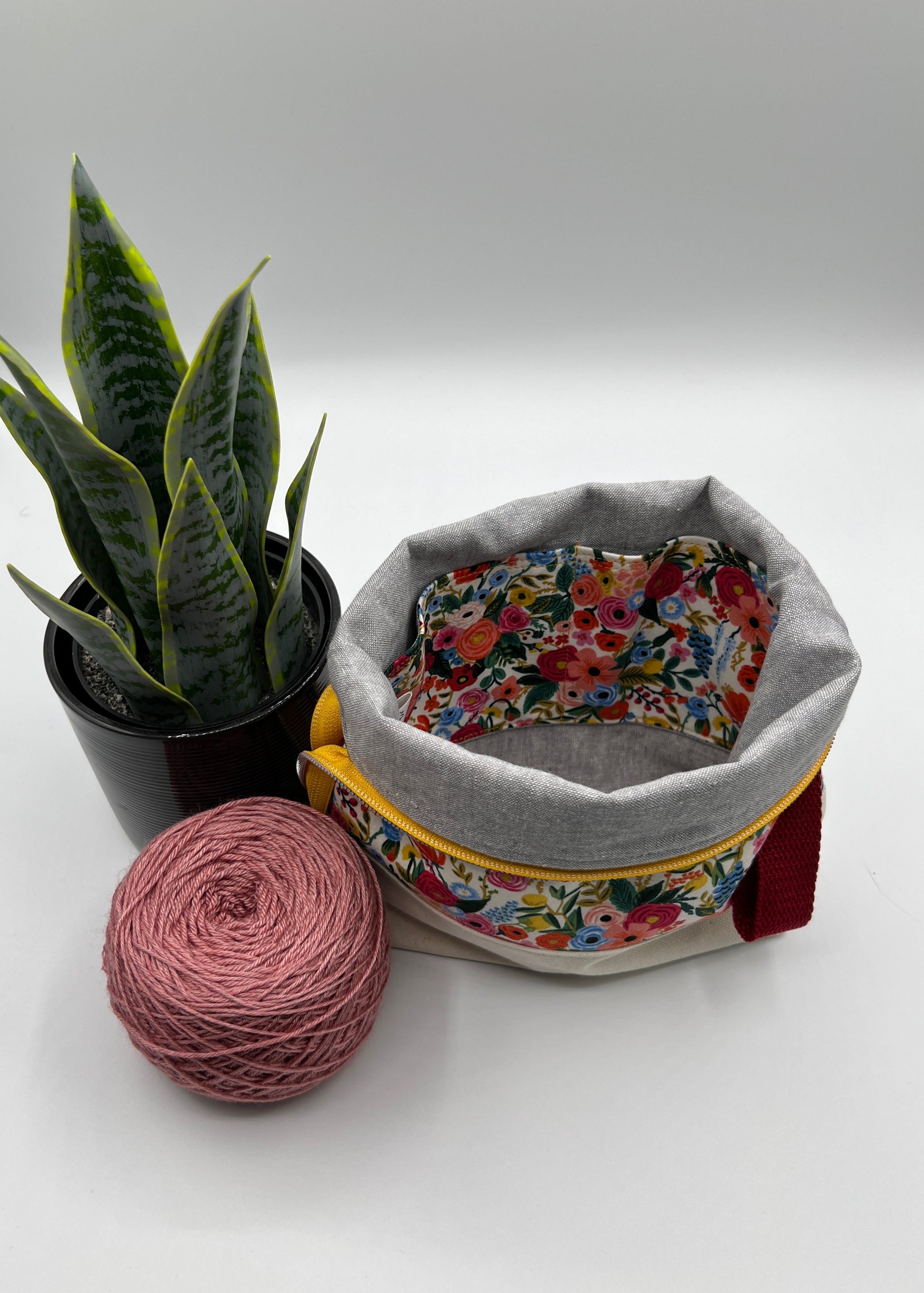 Petit sac à projet / Small project bag - ZIP - Wildwood - Petite Garden Party – Crème