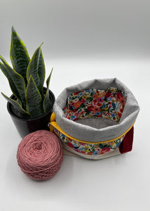 Petit sac à projet / Small project bag - ZIP - Wildwood - Petite Garden Party – Crème