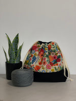 Load image into Gallery viewer, Sac à projet moyen / Medium project bag – Wildwood Garden Party - Rose
