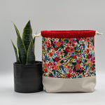 Load image into Gallery viewer, Petit sac à projet / Small project bag - Wildwood - Petite Garden Party – Crème
